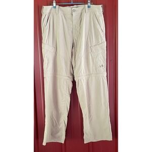 Under Armour‎ Pants Convertible Heat Gear Ripstop Fishing Active Outdoor 36